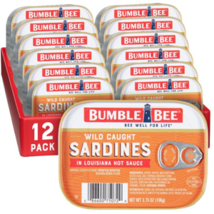 12-Pack Bumble Bee Sardines in Louisiana Hot Sauce
