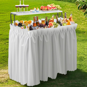 Outdoor Folding Ice Cooler Table
