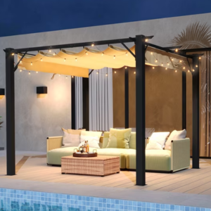 Outdoor 10' x 12' Retractable Pergola