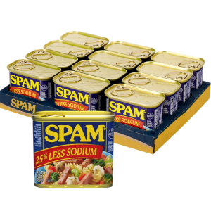 12-Pack Spam Less Sodium Can