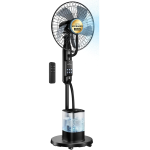 Movable 4L Water Tank Misting Fan w/Remote