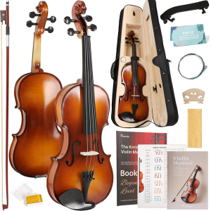 Kmise Violin Beginner Acoustic Guitar Set
