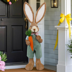 Sisal 2' Easter Bunny Decor w/Carrot