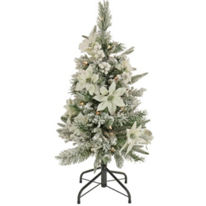 National Tree 3' Frosted Pencil Tree w/Lights