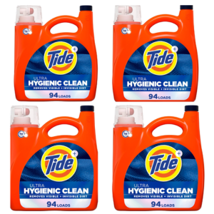 Tide 4-Pack Ultra Hygienic 132oz Liquid Laundry Detergent