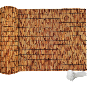 Natural 16' Bamboo Privacy Fence Screen