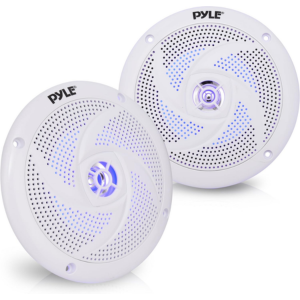 Pyle 2-Pack Waterproof Speakers w/Lights
