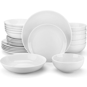 24-Piece Malacasa Porcelain Dinnerware Set