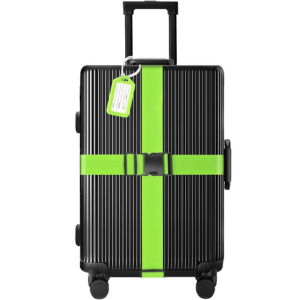 8-Pack Luggage Straps & Tags Set