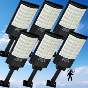 6-Pack Motion Sensor Solar Street Light w/Remote