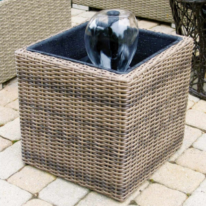 Wicker Indoor/Outdoor Pond Fountain Kit