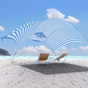 Beach Wind-Powered Shade Canopy