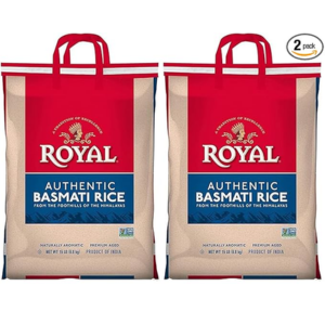 2-Pack Authentic Royal 15lbs Basmati White Rice