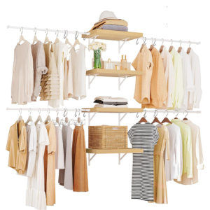 Wall-Mount 4-Tier Closet Organizer System