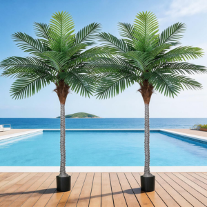 2-Pack 7' Artificial Faux Palm Trees