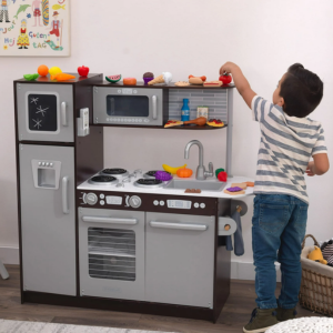 KidKraft Espresso Wood Play Kitchen Set