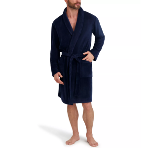 Hanes Men's Adjustable Plush Robe