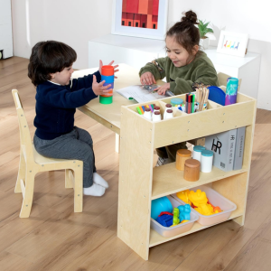 Kid's Wood Table & Chair Set