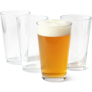 Amazon Basics 4-Piece Pint Glasses