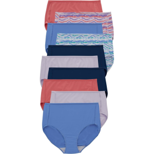 Hanes 10-Pack Women's Microfiber Panties