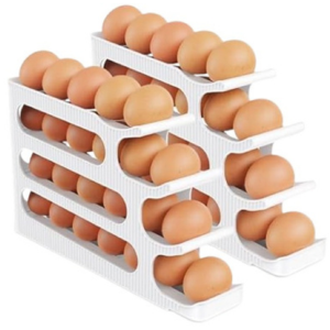 2-Pack Auto Rolling Egg Storage Organizer