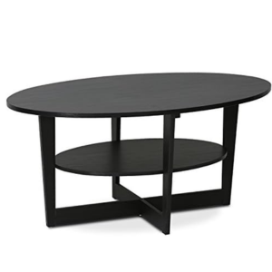 Furinno Wood Oval Coffee Table