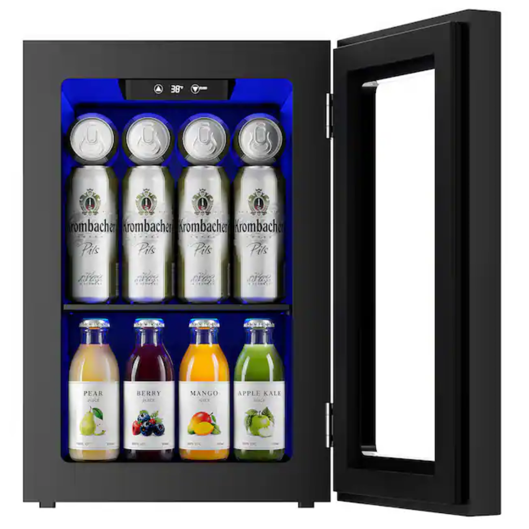 Simzlife Portable 6-Bottles & 24-Cans Mini Fridge