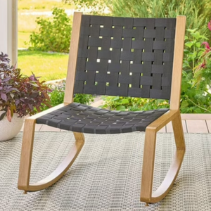 Outdoor Handwoven Rocking Chair