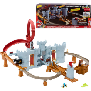 Hot Wheels Mario Kart Bowser’s Castle Car Track Set