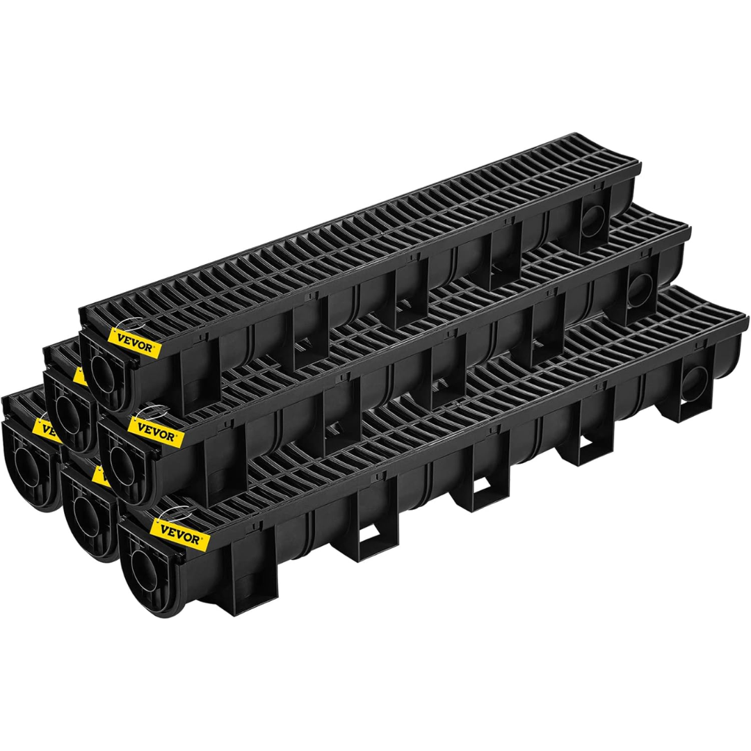Vevor 6-Pack Trench Drain System