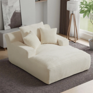 Corduroy Chaise Lounge Sofa Chair