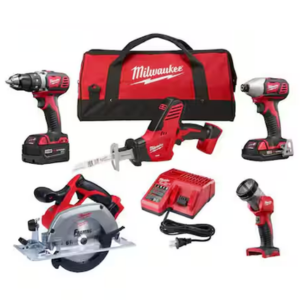 Milwaukee M18 18V Cordless 5-Tool Kit w/Battery & Charger