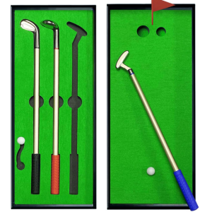 Mini Desktop Golf Pen Gift Set w/Putting Green