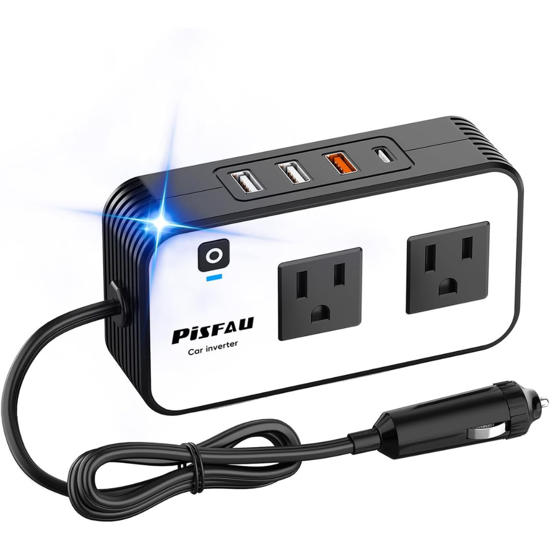 200W Car Power Inverter w/ USB C