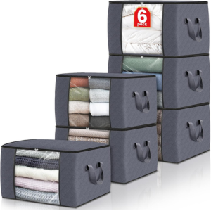 6-Pack Foldable Storage Bags