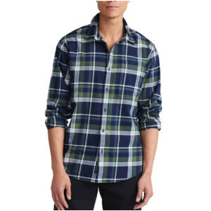 Free Assembly Men's Button Front Shirt