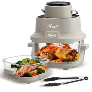 Rosewill 8-in-1 Glass Air Fryer w/Pot & Tongs