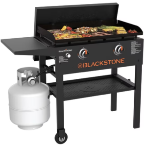 Blackstone 2-Burner 28'' Propane Flat-Top Grill w/Cover