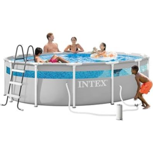 Intex Prism Frame 14' Above Ground Swimming Pool Set w/Pump