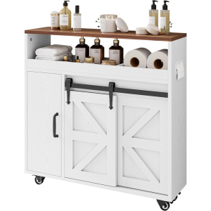 Rolling Bathroom Cabinet