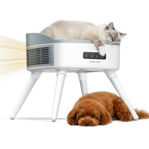 HomeRunPet 2-in-1 Ceramic Heater w/Heated Bed