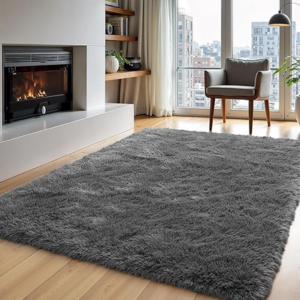 Shaggy Plush 4' x 6' Area Rug