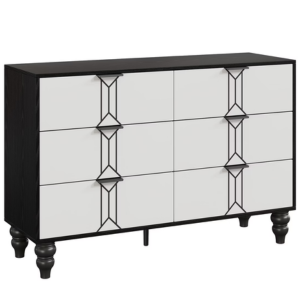 Wood Vintage 6-Drawer Dresser