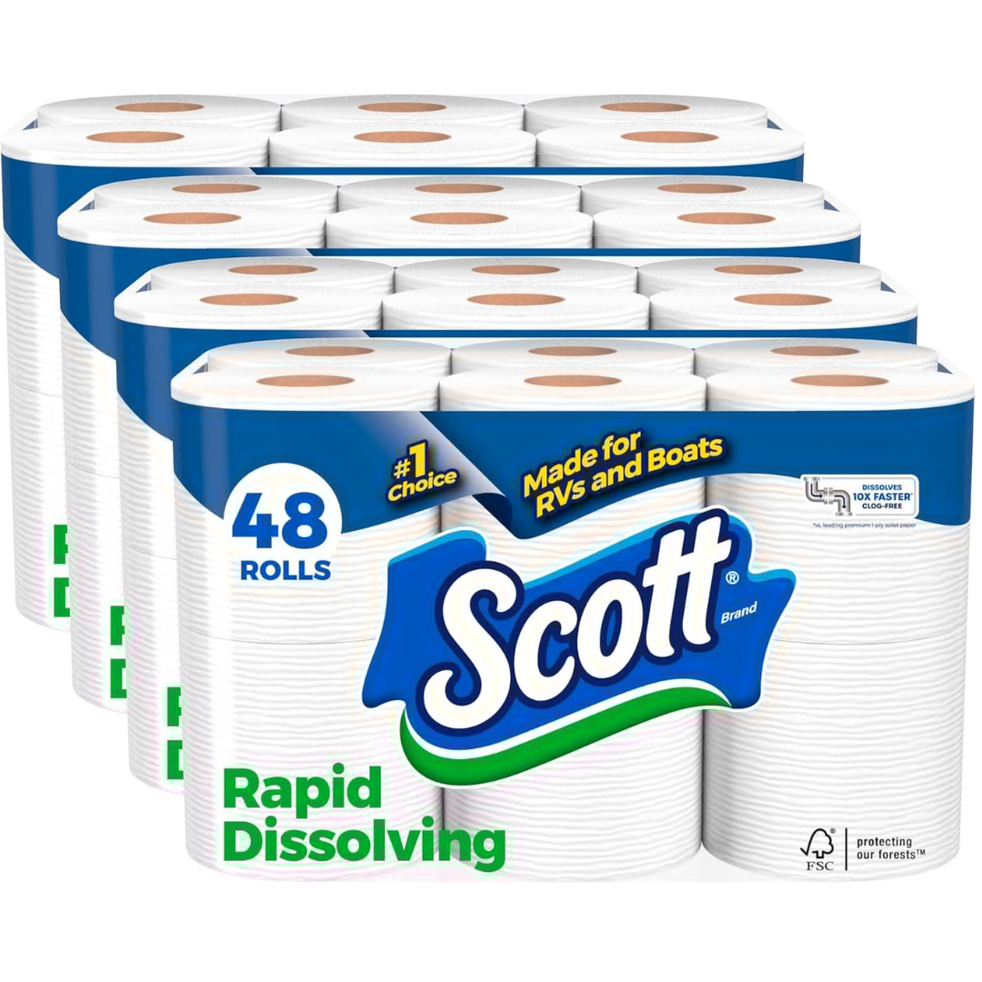 Scott 48-Pack Rapid-Dissolving Toilet Paper