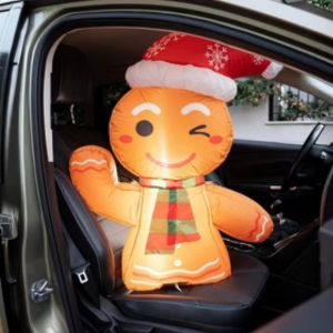 Christmas LED Car Inflatable Gingerbread Man