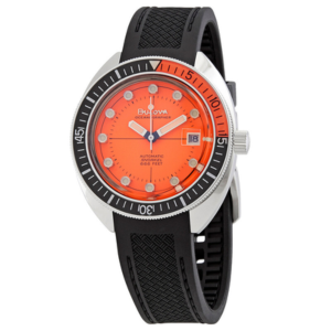 Bulova Devil Diver Men's Automatic Orange Dial Watch