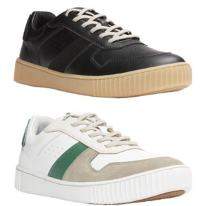 Steve Madden Men's Leather Lace-Up Sneakers