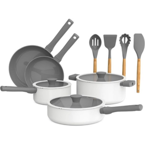 Bella 12-Piece Ceramic Nonstick Cookware Set