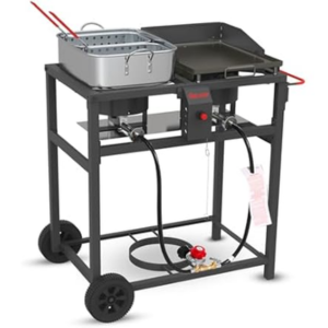 Portable Propane Deep Fryer & Griddle Combo