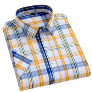 Men's Plaid Short Sleeve Shirt